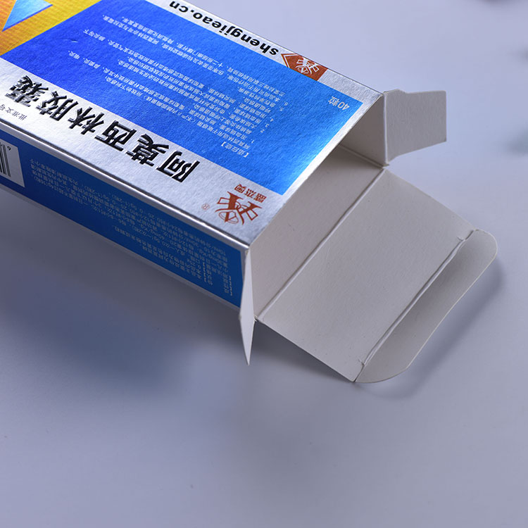 High Quality Blue Cardboard Pill Medicine Box