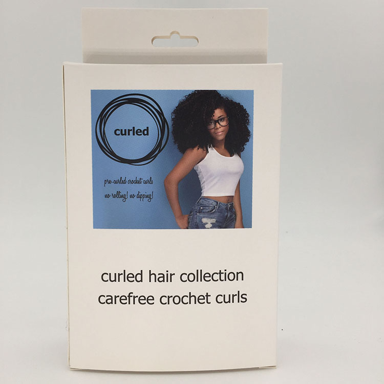 Customization of White Paperboard Offset Printing Hair Box
