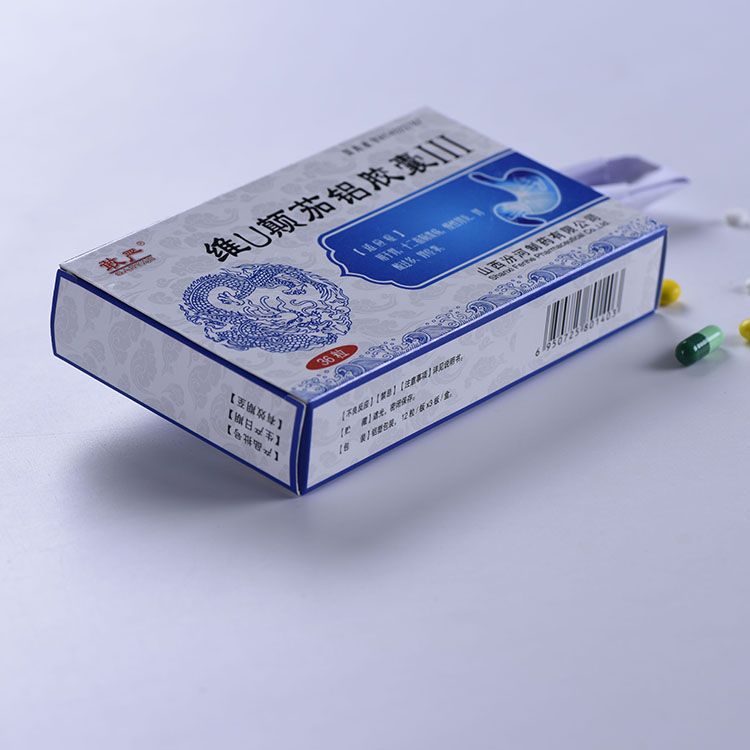 Custom Children Green Blue Resistant Cardboard Pill Medicine Box